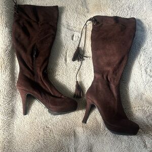Brown Knee-High Women's Boots